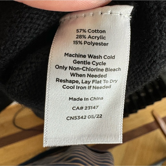 NWOT Talbots Fair Isle Black Sweater Dress - Picture 5 of 5